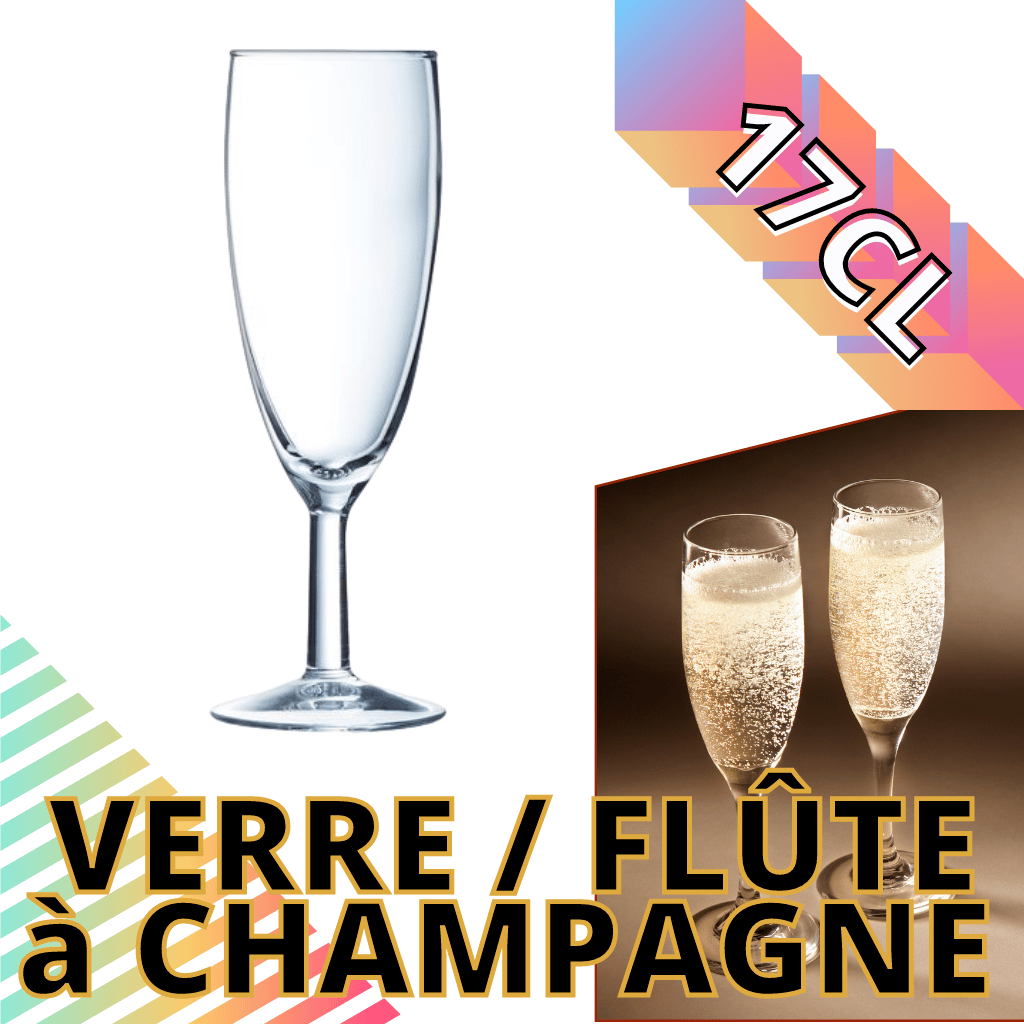 Flute à champagne 17cl élégance by ghl.be